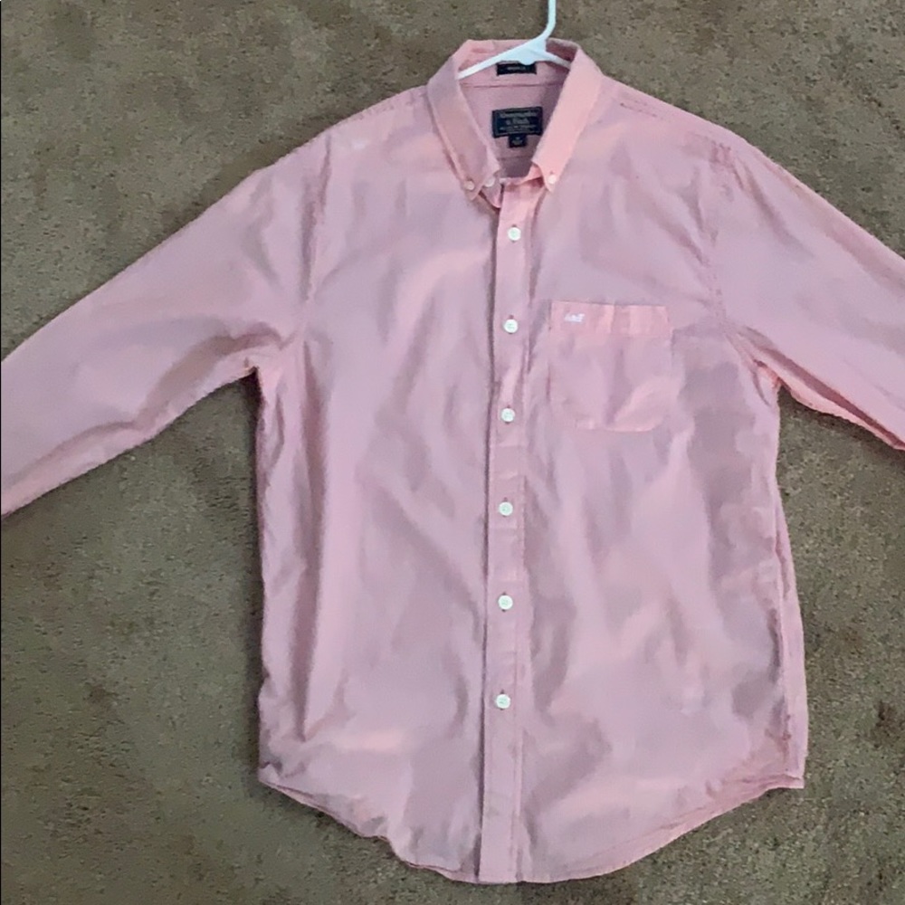 A&F striped pink dress shirt!